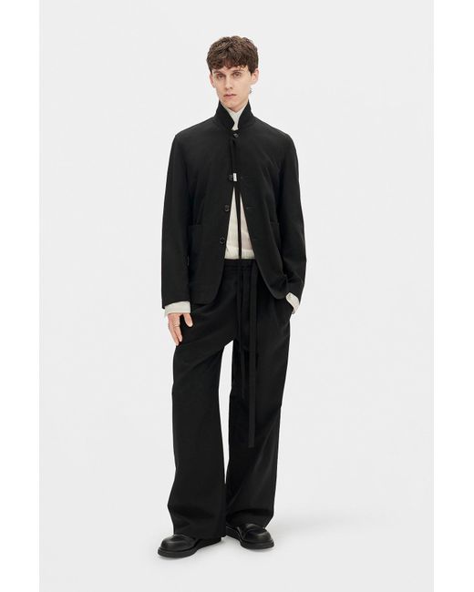 Ann Demeulemeester Black Cedric Light Deconstructed Jacket for men