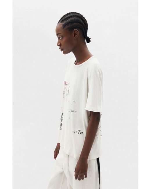 Ann Demeulemeester Natural Fanie Standard T-Shirt