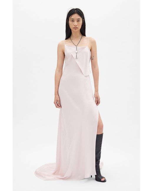 Ann Demeulemeester White Aaricia Long Bias Slip Dress