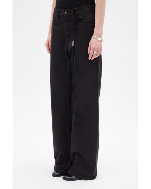 Ann Demeulemeester Blue Genoveva 5 Pockets Relaxed Flared Trousers