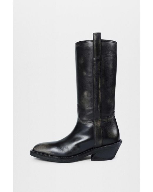 Ann Demeulemeester Black Laxit Pull On Boots
