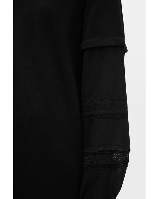 Ann Demeulemeester Black Lucina T-Shirt Dress