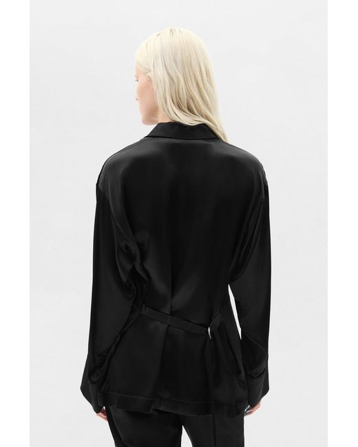 Ann Demeulemeester Black Coby Relaxed Lounge Shirt