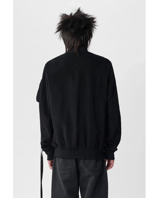Ann Demeulemeester Black Dries Standard Bomber for men