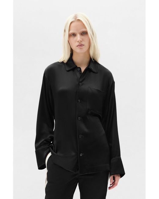 Ann Demeulemeester Black Coby Relaxed Lounge Shirt