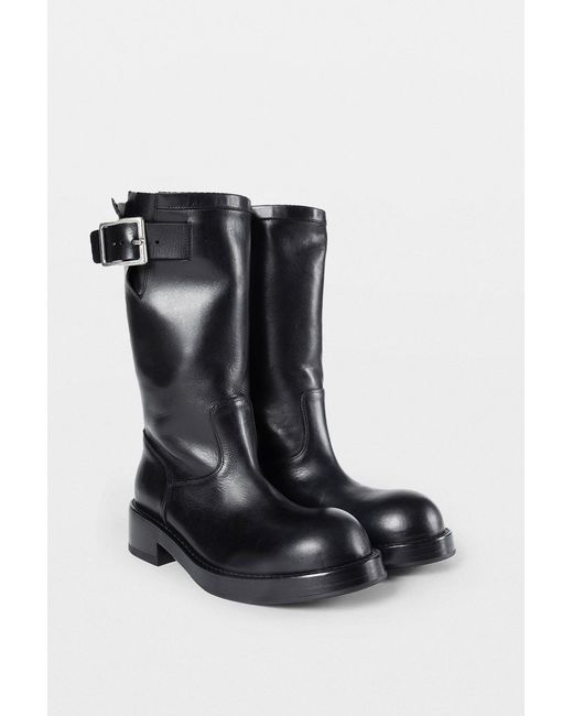 Ann Demeulemeester Black Neldor Engineer Boots for men