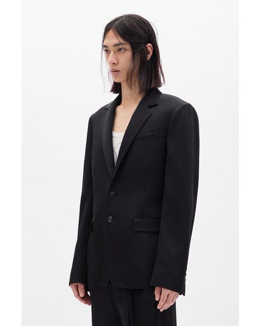 Ann Demeulemeester Black Vince Straight Tailored Jacket for men