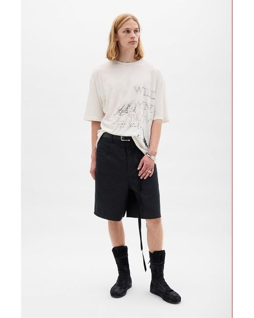 Ann Demeulemeester Natural Dieter 'Wild Wind Blows' High Comfort T-Shirt for men