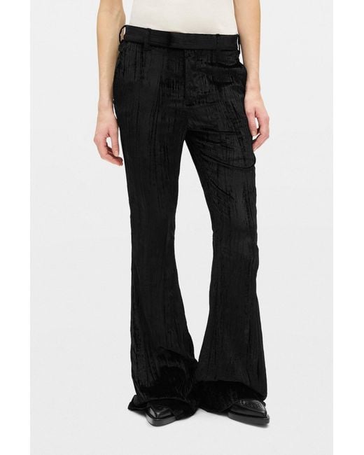 Ann Demeulemeester Black Adri Bootcut Trousers