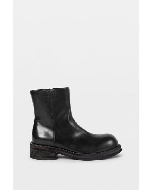 Ann Demeulemeester Black Helfred Ankle Boots With Zip for men
