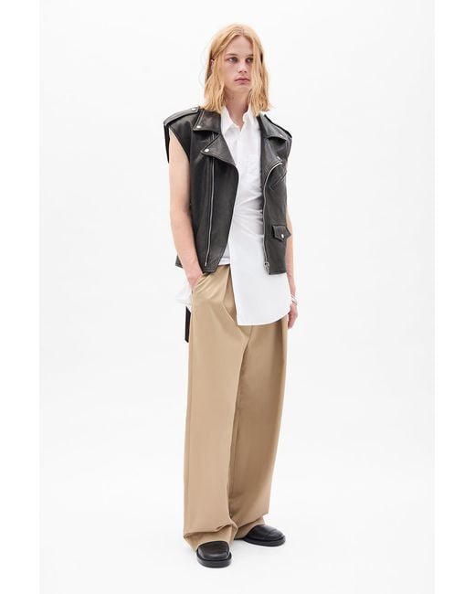 Ann Demeulemeester Multicolor Botel Wide Leg Pleated Trousers for men