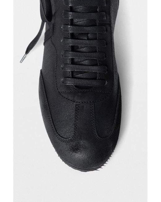 Ann Demeulemeester Black Fides Soft High Top Boxing Sneakers for men