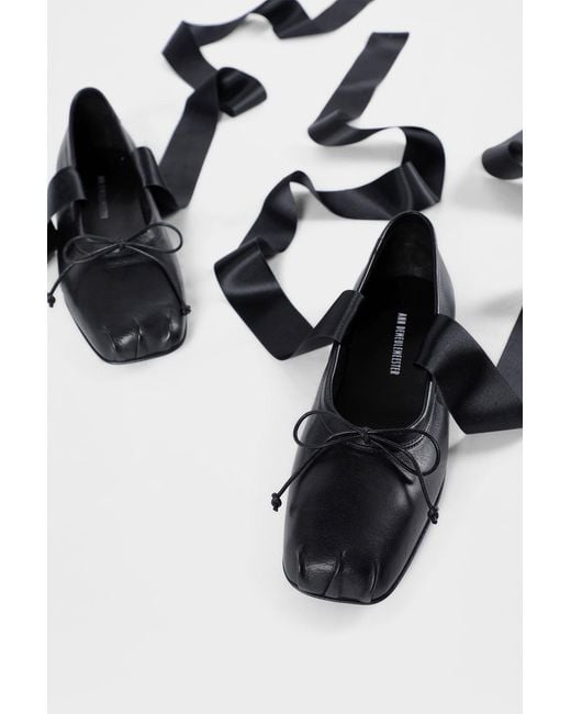 Ann Demeulemeester Black Paloma Ballerinas
