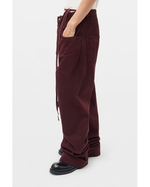 Ann Demeulemeester Purple Michael High Comfort Trousers for men