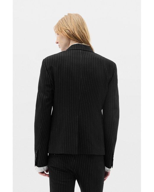 Ann Demeulemeester Black Rami Slim Fit Deconstructed Jacket for men