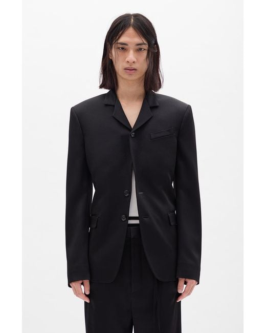 Ann Demeulemeester Black Vince Straight Tailored Jacket for men