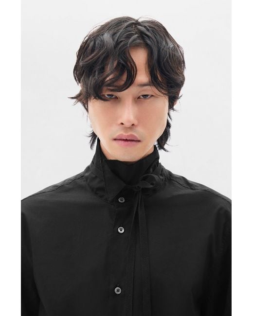 Ann Demeulemeester Black Elgar Standard Shirt for men