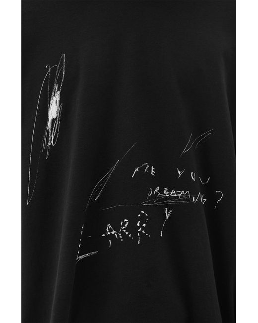 Ann Demeulemeester Black Emil Relax Fit Long Sleeve Boxy T-Shirt for men