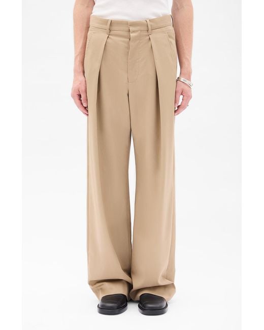Ann Demeulemeester Multicolor Botel Wide Leg Pleated Trousers for men