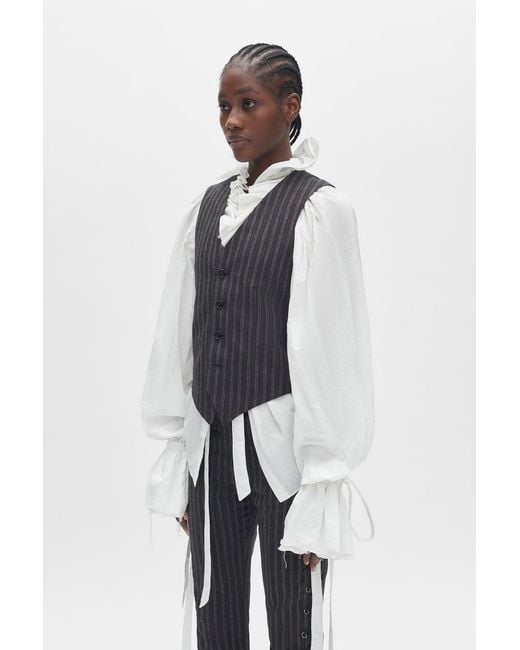 Ann Demeulemeester White Stanse Classic Waistcoat