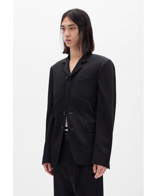 Ann Demeulemeester Black Vince Straight Tailored Jacket for men