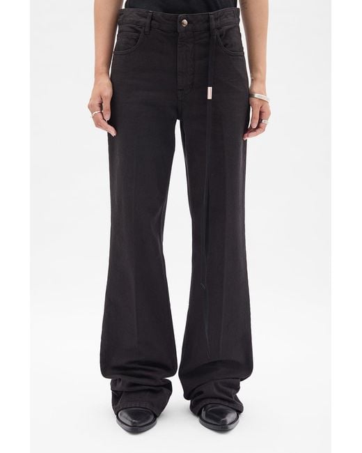 Ann Demeulemeester Black Vive 5-Pockets Straight Leg Trousers