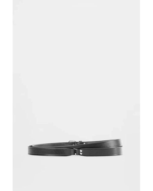 Ann Demeulemeester Black Mape Long Belt