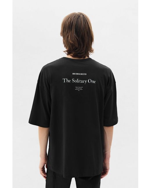 Ann Demeulemeester Black Dieter High Comfort T-Shirt for men