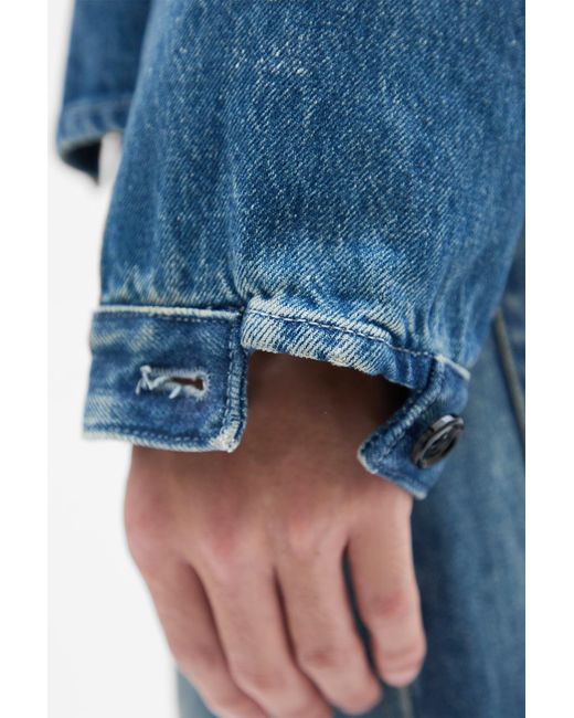 Ann Demeulemeester Blue Juel Boxy Overshirt for men