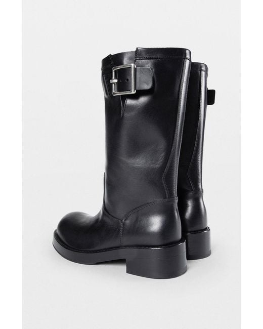 Ann Demeulemeester Black Neldor Engineer Boots for men