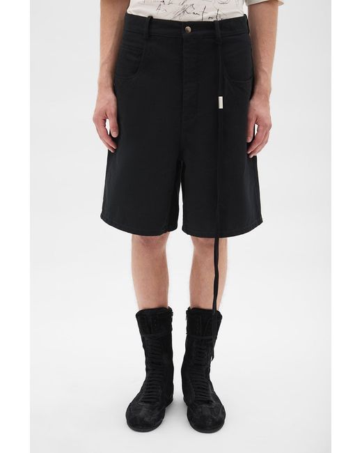Ann Demeulemeester White Narve 5 Pockets Comfort Bermuda for men