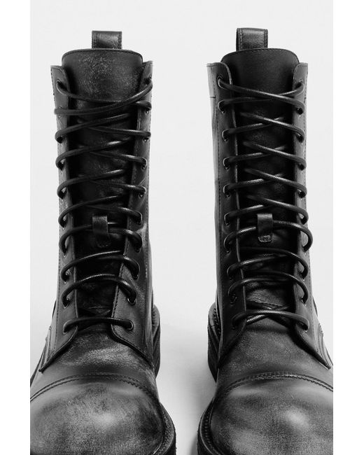 Ann Demeulemeester Black Aric Engineer Biker Ankle Boots for men