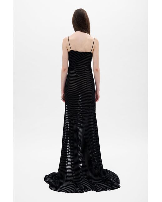 Ann Demeulemeester Black Aaricia Long Bias Slip Dress
