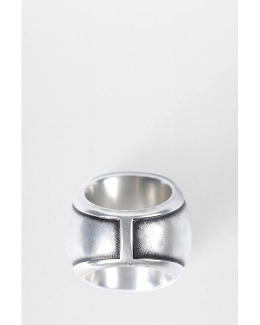 Ann Demeulemeester Blue Merr Wide Enameled Ring