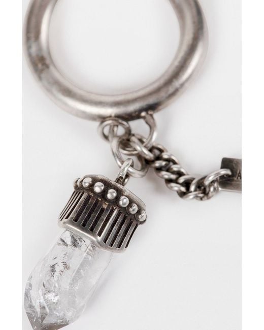 Ann Demeulemeester Black Janine Ring With Charms