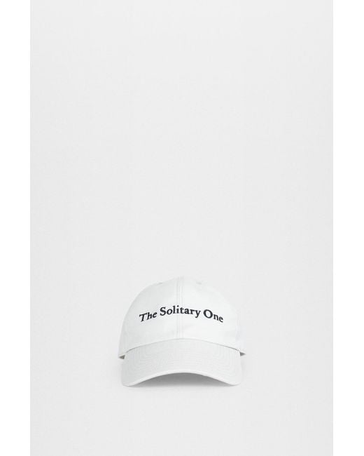 Ann Demeulemeester White The Solitary One Baseball Cap