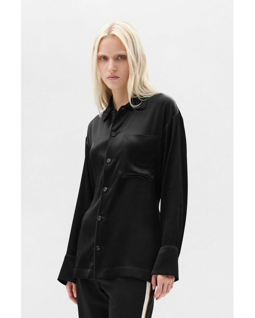 Ann Demeulemeester Black Coby Relaxed Lounge Shirt