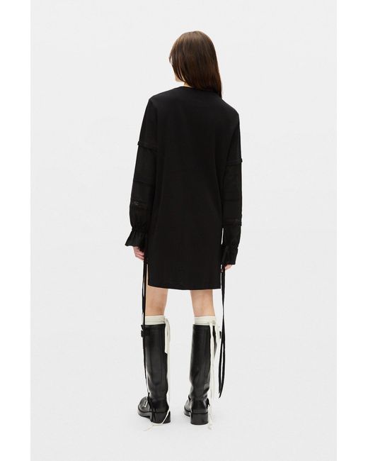 Ann Demeulemeester Black Lucina T-Shirt Dress