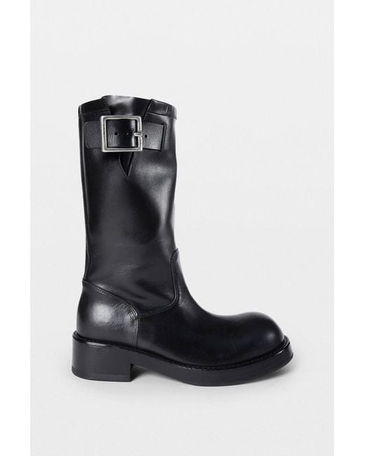 Ann Demeulemeester Black Neldor Engineer Boots for men