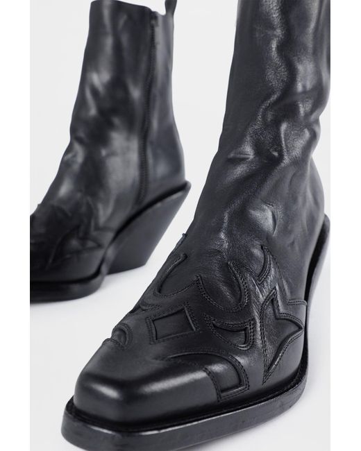 Ann Demeulemeester Black Heimo Ankle Boots for men
