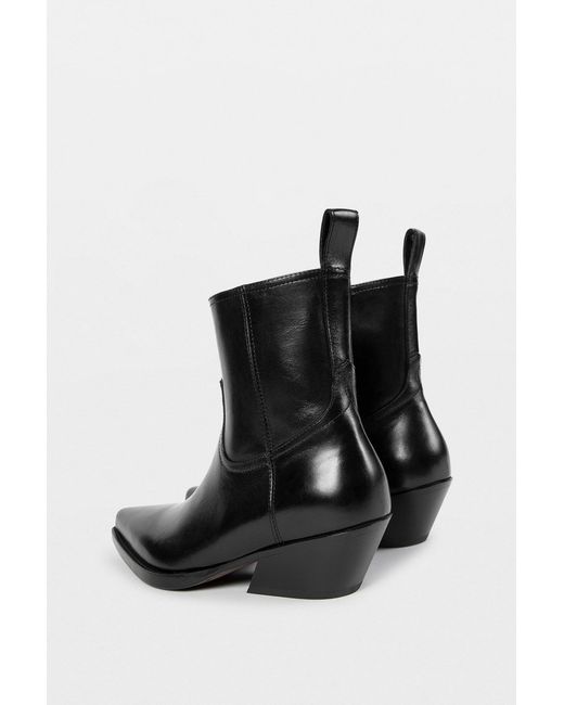 Ann Demeulemeester Black Imme Pointy Ankle Boots for men