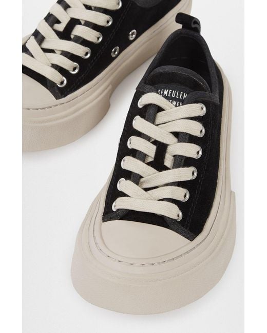 Ann Demeulemeester Black Halli Vulcanized Low-Top Sneakers for men