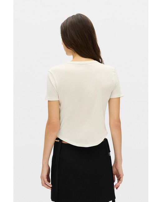 Ann Demeulemeester Natural Floor Micro T-Shirt