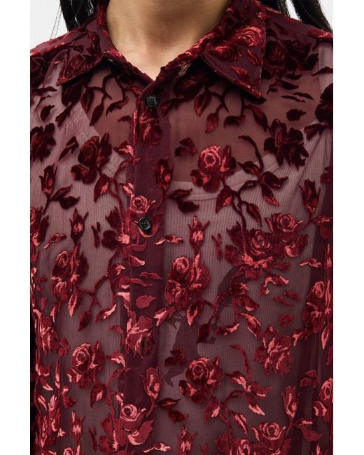 Ann Demeulemeester Red Andre Classic Shirt for men