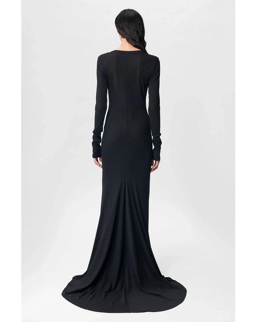 Ann Demeulemeester Black Jesse Long Sleeve X-Long Flared Dress