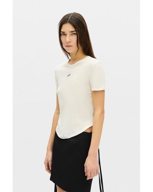 Ann Demeulemeester Natural Floor Micro T-Shirt