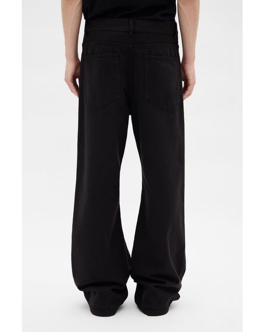 Ann Demeulemeester Black Modest 5 Pockets Relaxed Flared Trousers for men