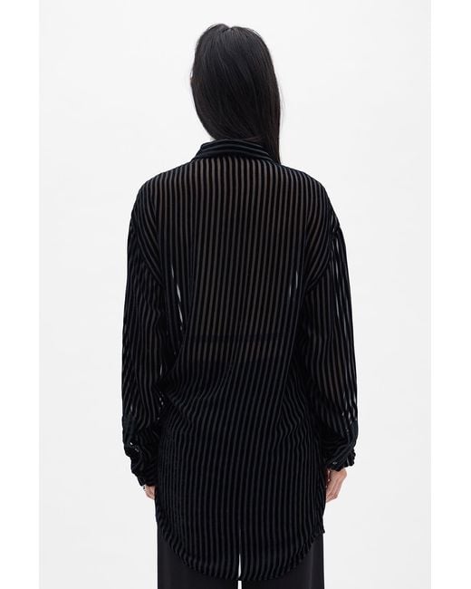 Ann Demeulemeester Black Elisabeth Long High Comfort Shirt