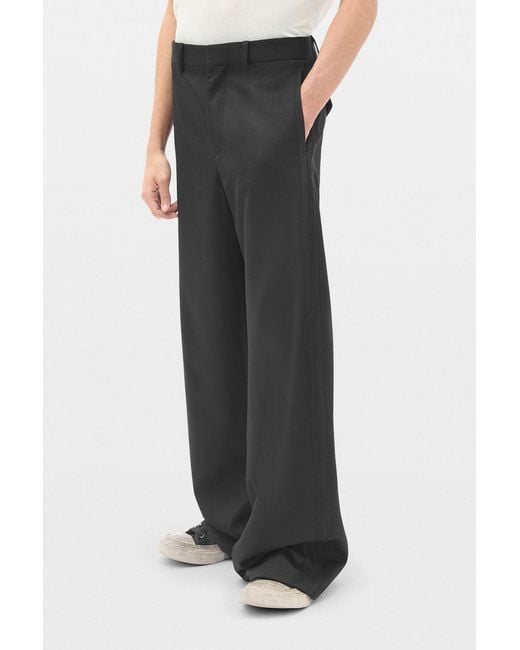 Ann Demeulemeester Multicolor Franck Flared Leg Loose Trousers With Double Side Bands for men
