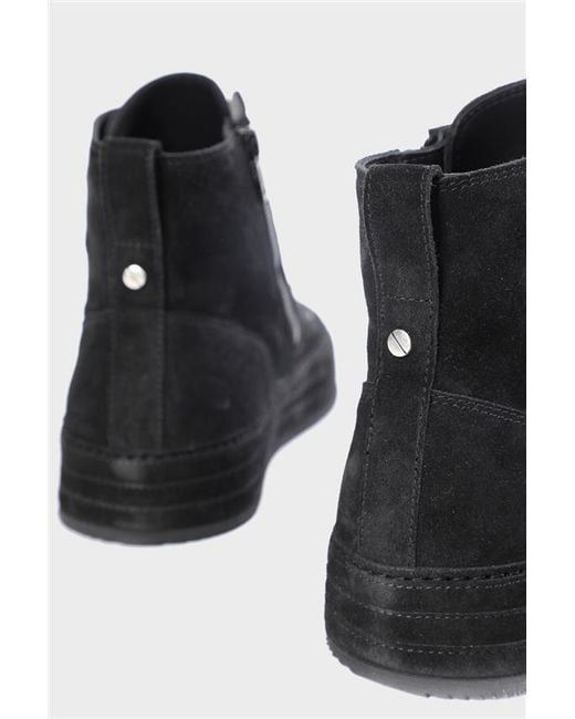 Ann Demeulemeester Black Orvo High-Top Sneakers for men